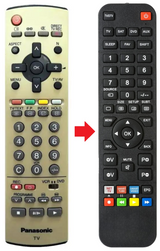 EUR7628010 PANASONIC afstandsbediening - productfoto