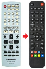 EUR7631110 PANASONIC afstandsbediening - productfoto