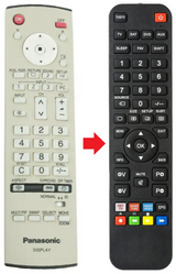 EUR7636090R PANASONIC afstandsbediening - productfoto
