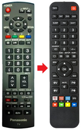 EUR7651150 PANASONIC afstandsbediening - productfoto