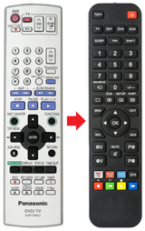 EUR7720KL0 PANASONIC afstandsbediening - productfoto