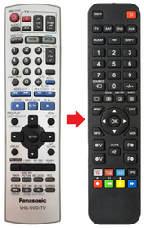 EUR7720X10 PANASONIC afstandsbediening - productfoto
