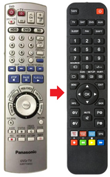 EUR7729KE0 PANASONIC afstandsbediening - productfoto
