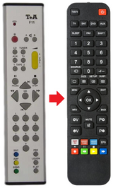 F11 T A afstandsbediening - productfoto