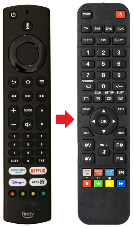 F255FIRETV XIAOMI afstandsbediening - productfoto