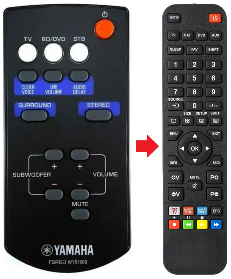 FSR60 YAMAHA afstandsbediening - productfoto