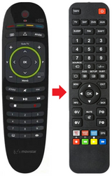FUSION MOVISTAR afstandsbediening - productfoto