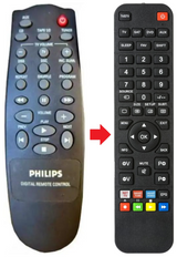 FW339C PHILIPS afstandsbediening - productfoto