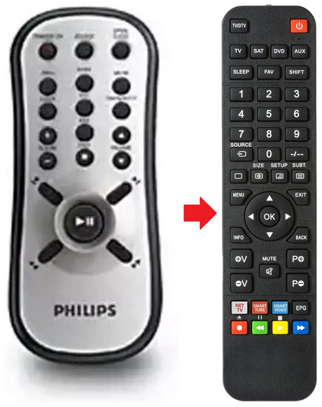 FWM185 PHILIPS afstandsbediening - productfoto