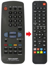 G1060SA SHARP afstandsbediening - productfoto