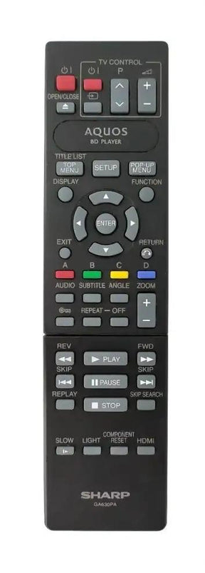 GA630PA SHARP afstandsbediening