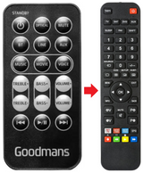 GDSB04BT60 GOODMANS afstandsbediening - productfoto