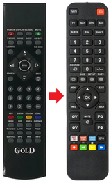 GDTV32GEN-A182DVB-T GOLD afstandsbediening - productfoto