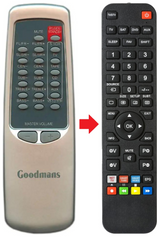 GHC-54 GOODMANS afstandsbediening - productfoto