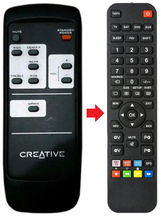 GIGAWORKS-S750 CREATIVE afstandsbediening - productfoto