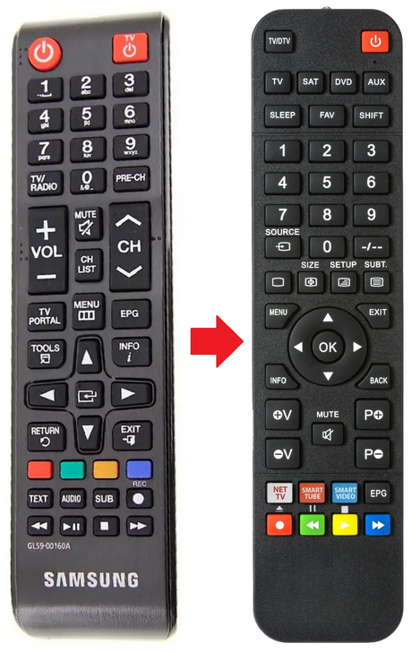 GL59-00160C SAMSUNG afstandsbediening - productfoto