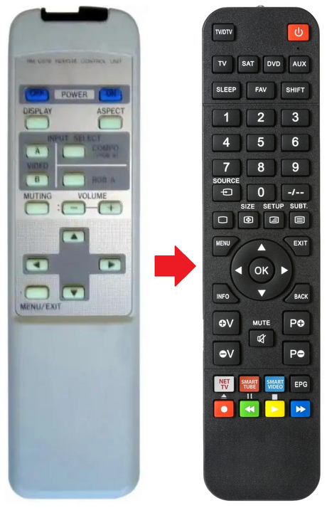 GMV42-E JVC afstandsbediening - productfoto