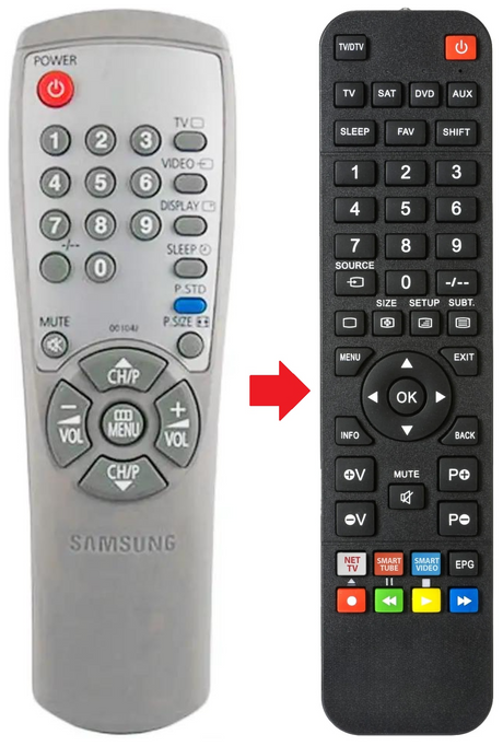 GQ21A83NS8 SAMSUNG afstandsbediening - productfoto