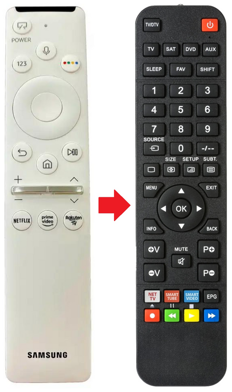 GQ32LS03TBK SAMSUNG afstandsbediening - productfoto