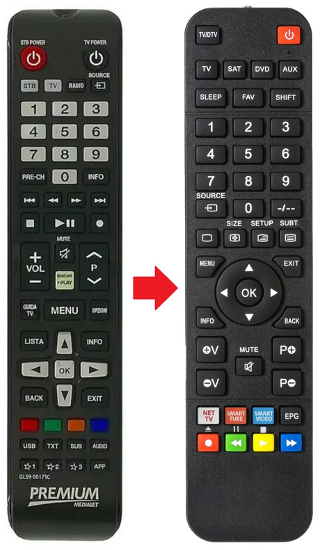 GX-ME530TK SAMSUNG afstandsbediening - productfoto