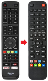 H49N5700 HISENSE afstandsbediening - productfoto