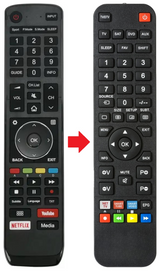 H50U7A HISENSE afstandsbediening - productfoto