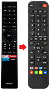 H65U7B HISENSE afstandsbediening - productfoto