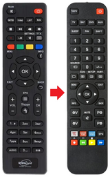 HBBTV-Q60 DIGIQUEST afstandsbediening - productfoto