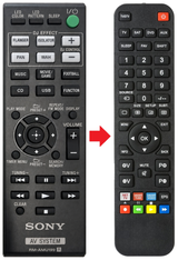 Afstandsbediening geschikt voor SONY HCD-SHAKE33 | RM-AMU199 productfoto