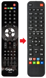 HD-350S GIGATV afstandsbediening - productfoto