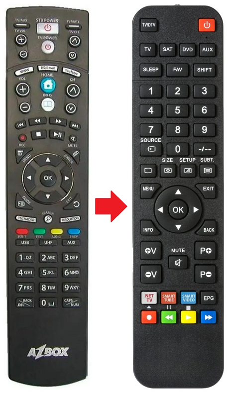 HD-PREMIUM AZ BOX afstandsbediening - productfoto
