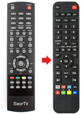HD100 SAOR TV afstandsbediening - productfoto