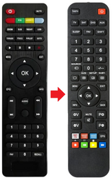 HD1300-MINI SAMSAT afstandsbediening - productfoto