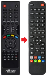 HD2000DS ALLVISION afstandsbediening - productfoto