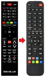 HD200R GIGATV afstandsbediening - productfoto