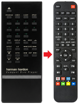 HD7600 HARMAN-KARDON afstandsbediening - vergelijking