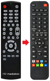 HDMEDIABOX-MB200 PIXEL MAGIC afstandsbediening - productfoto