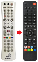 HDR-1010S HUMAX afstandsbediening - productfoto