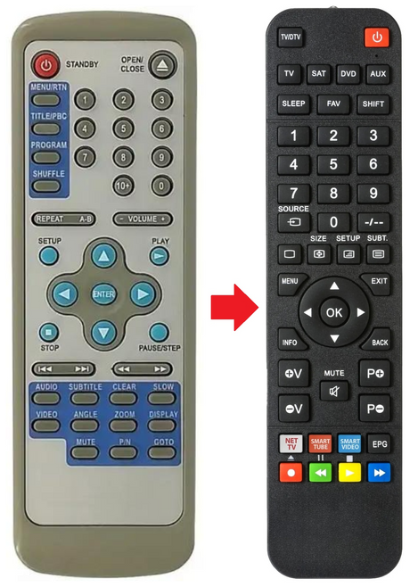 HH-688 AMSTRAD afstandsbediening - productfoto