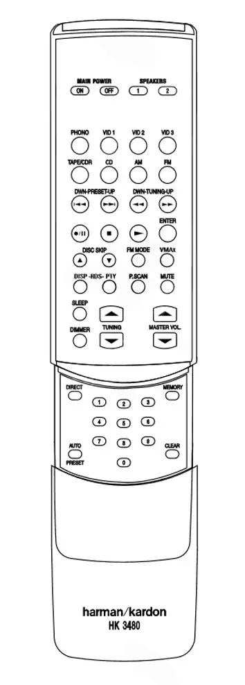 HK3480 HARMAN KARDON afstandsbediening