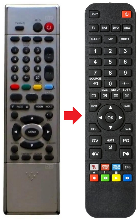 HL32TVM SIM2 afstandsbediening - productfoto