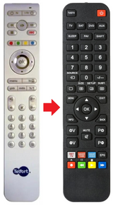HMB2260 TELFORT afstandsbediening - productfoto