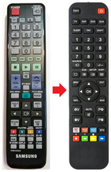 HT-D5550 SAMSUNG afstandsbediening - productfoto
