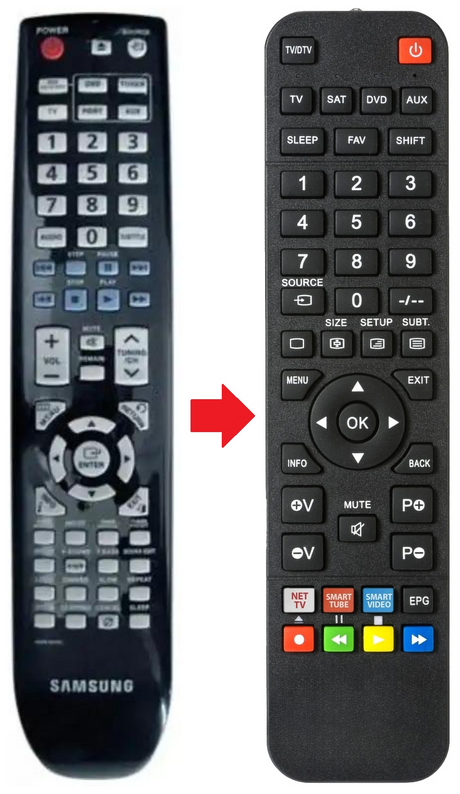 HT-X620 SAMSUNG afstandsbediening - productfoto