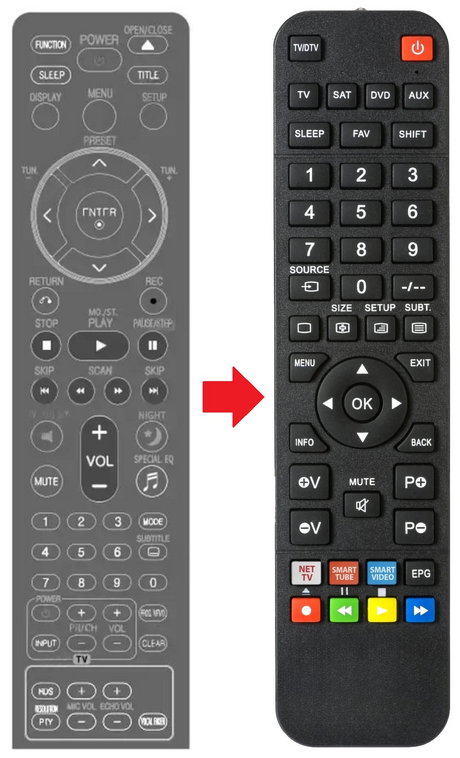 HT904SA LG afstandsbediening - productfoto