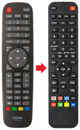 HTR-A10E HAIER afstandsbediening - productfoto