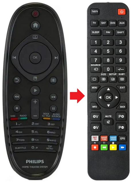 HTS5560 PHILIPS afstandsbediening - productfoto