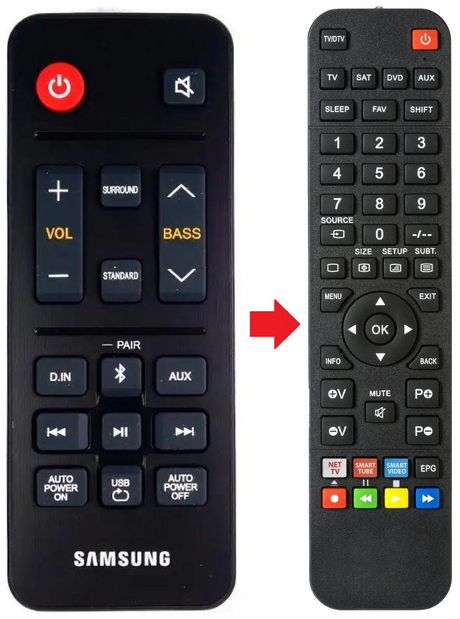 HW-N300 SAMSUNG afstandsbediening - productfoto