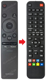 HW-Q950A SAMSUNG afstandsbediening - vergelijking