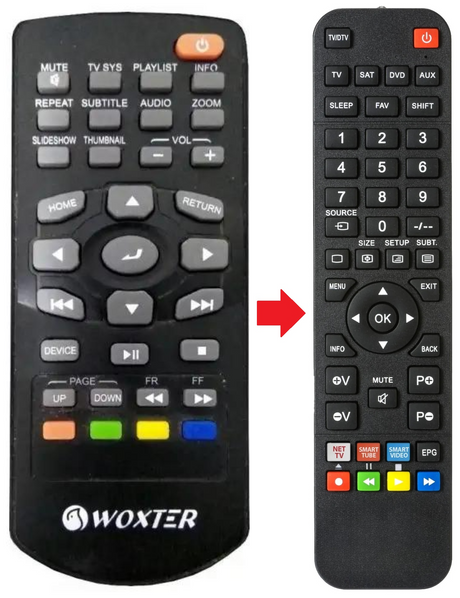 I-CUBE760 WOXTER afstandsbediening - productfoto